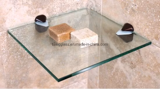 Vidro de segurança temperado temperado curvado plano transparente para porta do gabinete do chuveiro piscina cerca móveis balaustrada estufa